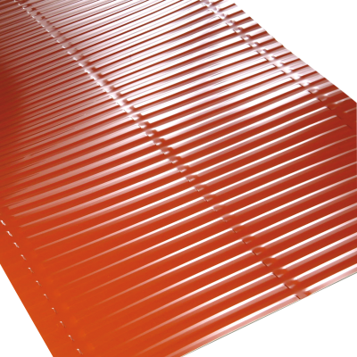 картинка Желоб ендовы с поперечным тиснением, 2000х500 мм, алюминий коричневый, RAL 8017 MDM