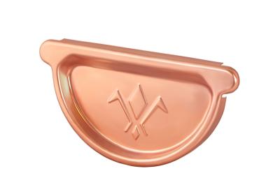 картинка Заглушка желоба универсальная с резиновым уплотнителем d=125 медь классик, kupfer classic Aquasystem