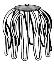 картинка Сетка-фильтр трубы D80-120мм коричневый, braun Prefa