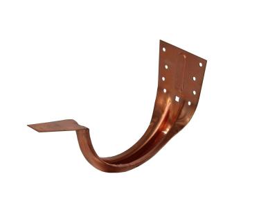 картинка Крюк желоба консольный круглый с двумя зажимами 333 мм медь классик, kupfer classic Zambelli