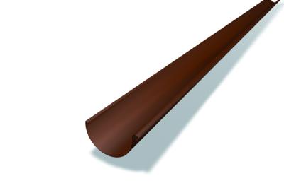 картинка Желоб полукруглый 250 мм серый тёмный P.10, dunkelgrau P.10 Prefa