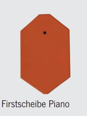 картинка Заглушка конька Piano ангоб серый "Карбон", engobe carbongrau Meyer-Holsen