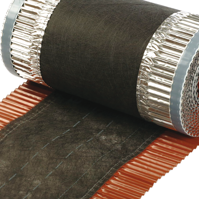 картинка Коньковая вентиляционная лента VR, 5х0,3 м, алюминий темно-коричневый, RAL 8019 MDM