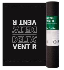 картинка Диффузионная мембрана для монтажа по утеплителю или сплошному настилу DELTA-VENT R, 50*1,5 м., Sd=0.02м, 150 г/м2 