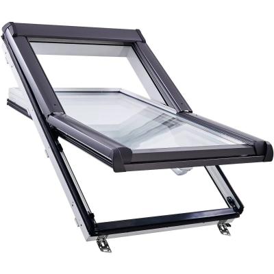 картинка Окно мансардное Designo R45 K100L5 без термоблока, ПВХ (однокамерное, среднеповоротное), 65*140