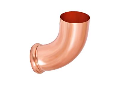 картинка Отвод трубы декорированный d=90 медь классик, kupfer classic Aquasystem