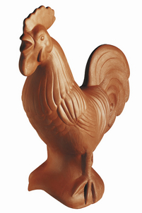 картинка Петух на конек, 45 см Finesse винно-красный, Finesse weinrot Creaton