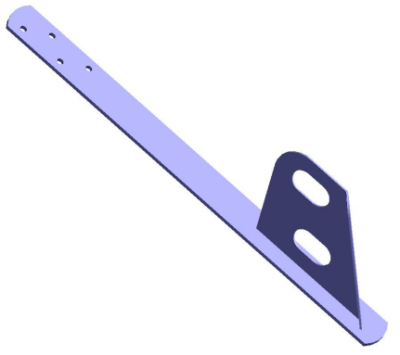 картинка Опора для крепления снегозадерживающей трубы 25х45 (сланец) черный, RAL 7016 ТД ФЭЗ