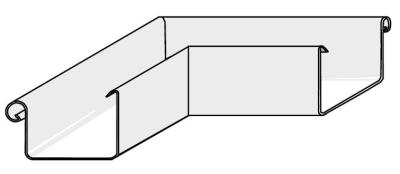 картинка Угол прямоугольного желоба 333 мм, внутренний темно-зеленый RAL 6005, moosgruen RAL 6005 Prefa