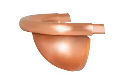 картинка Заглушка универсальная полукруглая d=150  медь классик, kupfer classic Aquasystem
