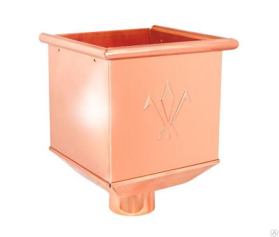 картинка Воронка водосборная d=100 медь классик, kupfer classic Aquasystem