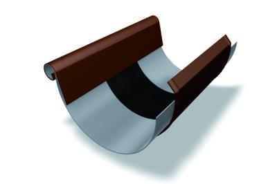 картинка Компенсатор полукруглого желоба 333 мм с накладкой зеленая патина, patina gruen Prefa