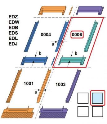 картинка Комби оклад EKW 0006E для профилированной кровли PK06 (94x118) Velux