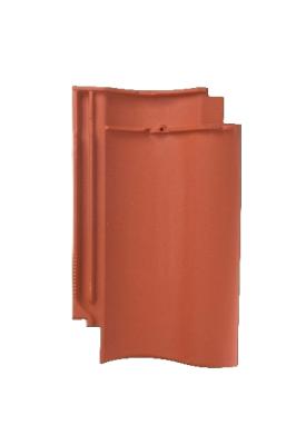 картинка Рядовая черепица Vario Hohlfalzziegel, Meyer-Holsen кристальный ангоб черный "Базальт", kristall-engobe basaltschwarz Meyer-Holsen