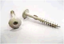 картинка Саморезы TORX+WING с грибовидной окрашенной шляпкой (4,8X38 K12 STST, 100 шт./упак.) С55 кремовая глина