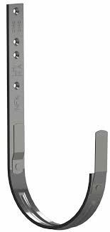 картинка Крюк для полукруглого желоба 333х25х6 мм патинированный темно-серый (new) Rheinzink