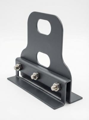 картинка Опора для крепления снегозадерживающей трубы 25х45 (фальцевая кровля 35 мм) темно-коричневый, RAL 8019 ТД ФЭЗ