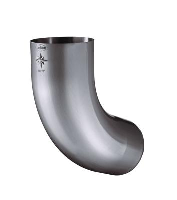 картинка Колено круглое 72° 100 мм патинированный темно-серый (new) Rheinzink