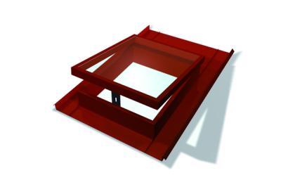 картинка Люк выхода на кровлю 600х600 мм Prefa ,  серый RAL 7005, hellgrau RAL 7005 (Австрия)