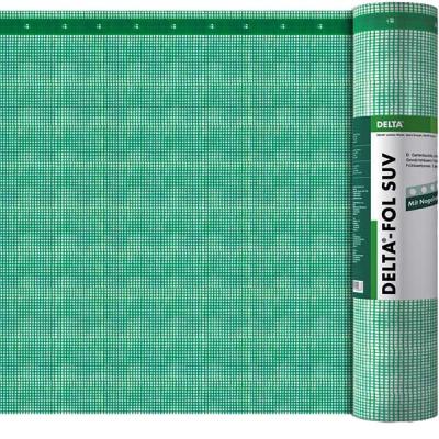 картинка Армированная 3-слойная гидроизоляционная плёнка с усиленными кромками и стойкостью к УФ-облучению 5 лет. 300 Н/5 см, DELTA-FOL SUV, 50x1,5 м