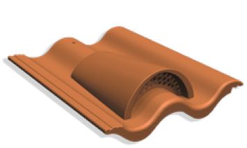 картинка Вентиляционная черепица, Kriastak черный неокрашенный Kriastak