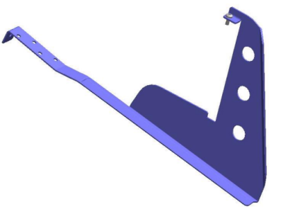 картинка Опора Royal для с/з решетки и трубы D25 (для высокопрофильной черепицы) красный, RAL 8004 ТД ФЭЗ