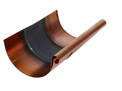 картинка Компенсатор круглого желоба 333 мм медь классик, kupfer classic Zambelli