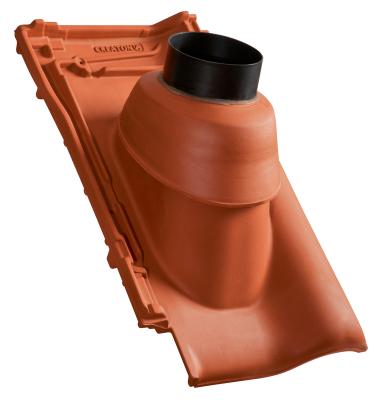 картинка Изолированная канализационная черепица без насадки, 110 мм, Titania Noblesse коричневый, Noblesse braun Creaton