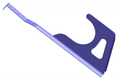 картинка Крюк монтажный (черепица) темно-коричневый, RAL 8019 ТД ФЭЗ