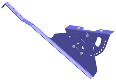 картинка Опора ступеньки безопасности (черепица) темно-коричневый, RAL 8019 ТД ФЭЗ