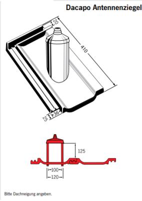 картинка Антенная черепица Dacapo ангоб коричневый "Бразиль", engobe Brasilbraun Meyer-Holsen