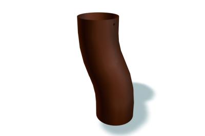 картинка Колено цокольное 120 мм серый тёмный P.10, dunkelgrau P.10 Prefa