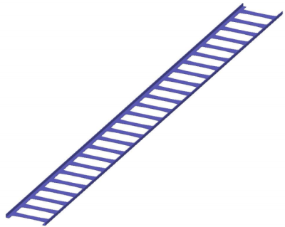 картинка Снегозадерживающая решетка цельнометаллическая 2,5 м  RAL 7040, RAL 7040 ТД ФЭЗ