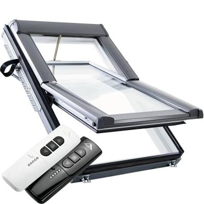картинка Окно мансардное Designo R69 G WD K2EF с электроприводом, ПВХ (двухкамерное, среднеповоротное), 134*140