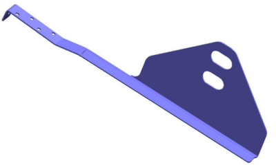 картинка Опора для крепления с/з трубы 25х45 (для высокопрофильной черепицы) темно-коричневый, RAL 8019 ТД ФЭЗ