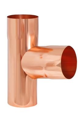 картинка Тройник d=90 медь классик, kupfer classic Aquasystem