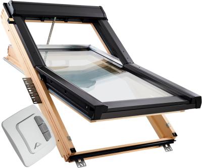картинка Окно мансардное RotoQ Q42S H1EF без термоблока, с электроприводом, дерево (однокамерное), 78*55