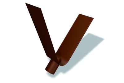 картинка Выход из накладного желоба 333/100 mm натуральный алюминий, naturblank Prefa