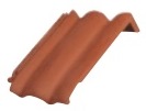 картинка Коньковая черепица для односкатной кровли, Forma коричневый марон, Edelengobe maroon Erlus