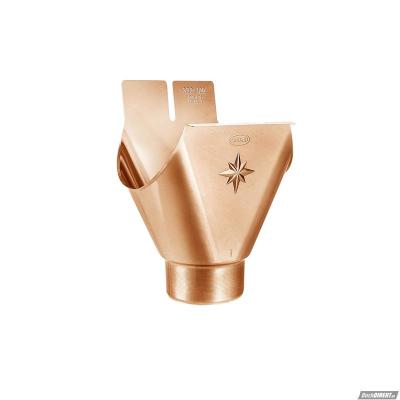 картинка Выход  из желоба круглый 333x100 мм медь классик, kupfer classic Zambelli