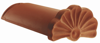 картинка Начальная коньковая черепица в форме ракушки, PF, Futura Noblesse антик, Noblesse antik geflammt Creaton