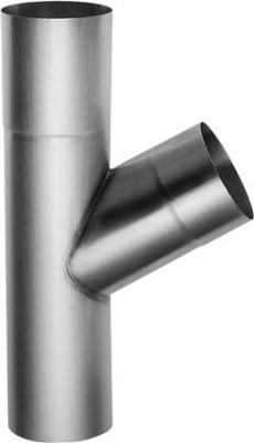 картинка Тройник трубы 60°, 120/100 мм патинированный серо-голубой Rheinzink