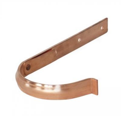 картинка Крюк желоба круглый с зажимом и носиком 333x30x5 мм медь классик, kupfer classic Zambelli