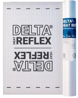 картинка Пароизоляция энергосберегающая с отражающим слоем DELTA-HEAT REFLEX, 50x1,5