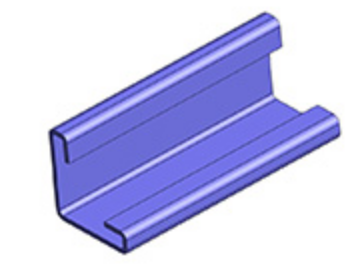 картинка Соединительный элемент с/з решетки темно-красный, RAL 3009 ТД ФЭЗ