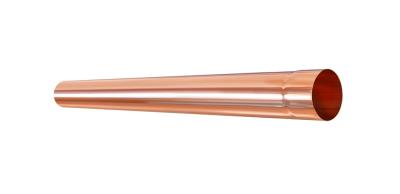 картинка Труба водосточная (фальц) 0,6мм, L=3м, d=90  медь классик, kupfer classic Aquasystem