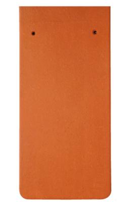 картинка Рядовая черепица Biber квадратный срез, 17,5х38 ангоб красный "Махагон", engobe Mahagonirot Meyer-Holsen