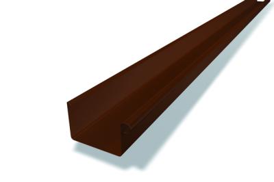 картинка Желоб прямоугольный 333 мм натуральный алюминий, naturblank Prefa