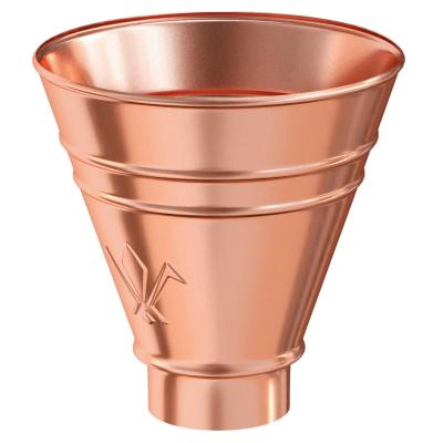 картинка Воронка водосборная круглая d=100 медь классик, kupfer classic Aquasystem