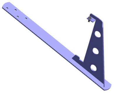 картинка Опора Royal для с/з решетки и трубы D25 (сланец) черный, RAL 7016 ТД ФЭЗ